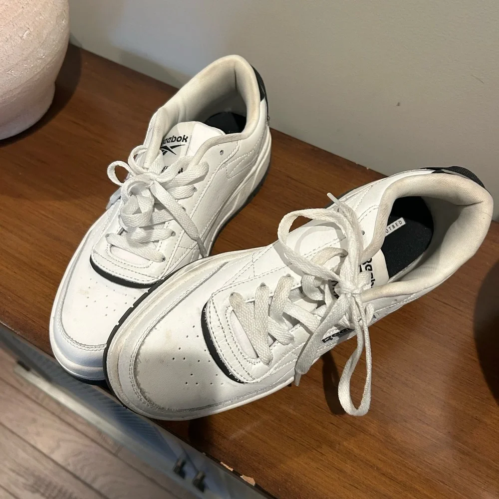 Reebok Women's White Top Sneakers - Picture 6 of 7